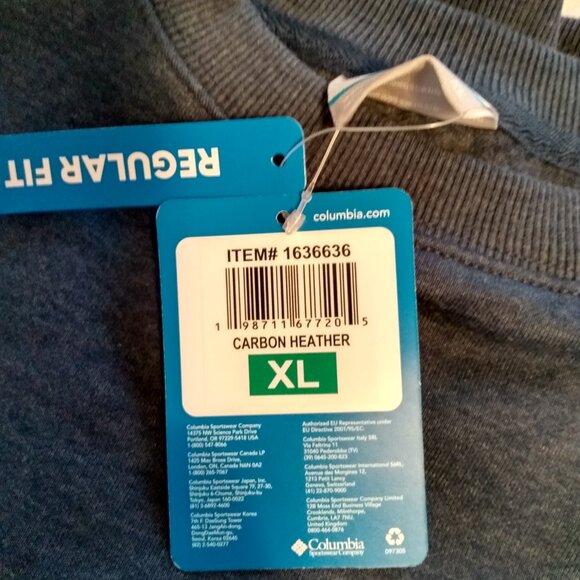 NWT, Men's columbia sweatshirt, xl - Picture 5 of 7